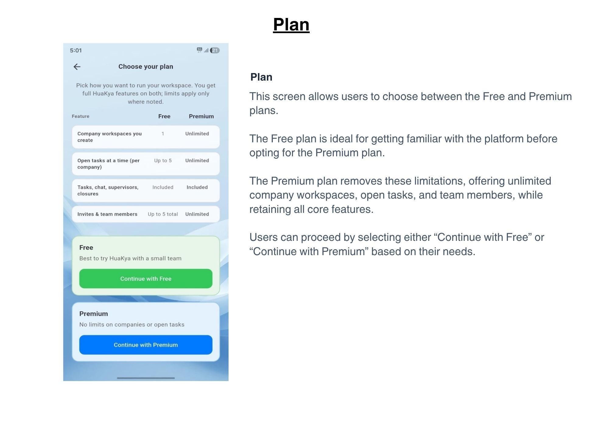 HuaKya user manual step 2 screenshot